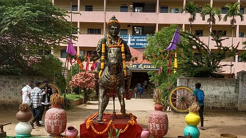 Statue at the festival