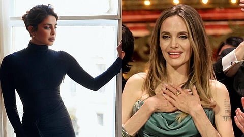 In frame: Priyanka Chopra (L);  Angelina Jolie (R)