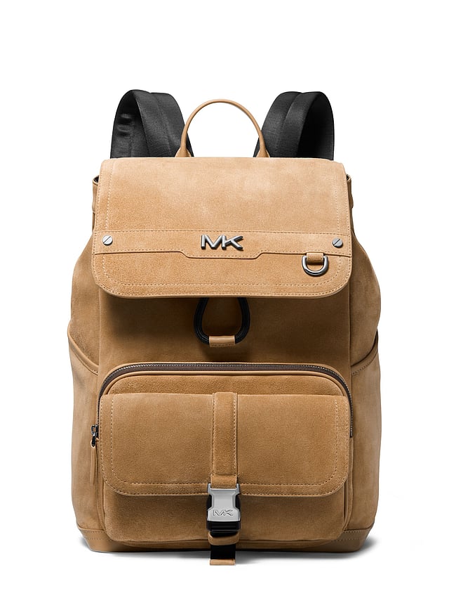 Camel Suede Varick Backpack