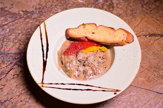 Mushroom Ravioli in Mushroom Sauce 