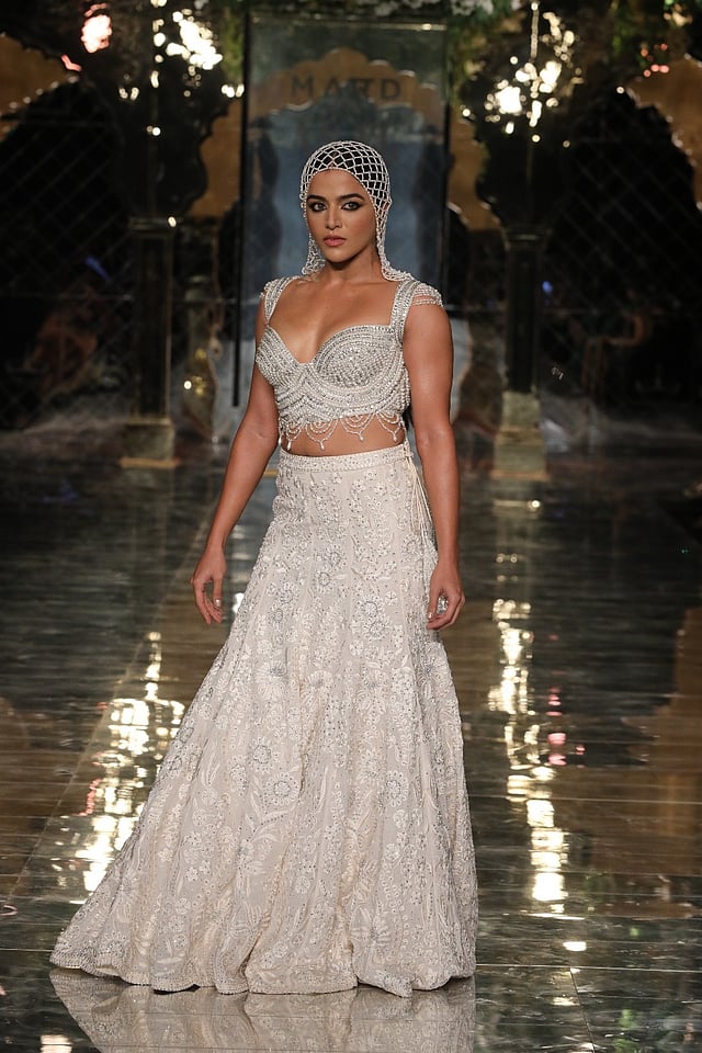 Wamiqa Gabbi wearing an ensemble from ASAL by Abu Sandeep at ICW 2024