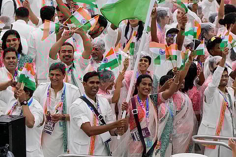 Ram Charan (L); Ram with Upasana Konidela
