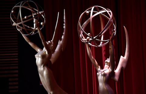 The Emmy statues