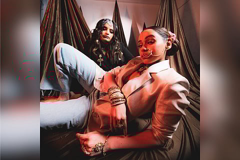 In frame: Bhumhika Anantharaman and Shalmali Kholgade 