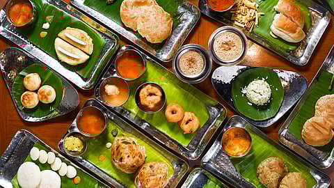 Indulge in a 56-dish vegetarian breakfast journey through India at this Mumbai-based restaurant