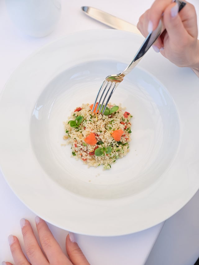 Vegan food at Chenot Palace Gabala