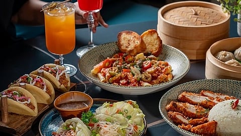 Dishes at Garden Al Fresco