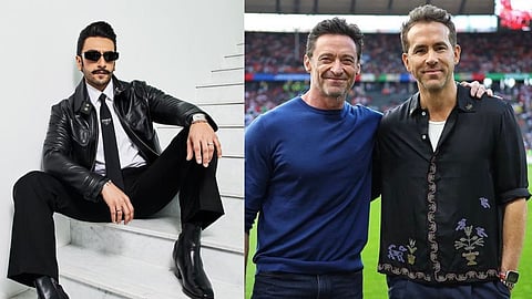 In frame: Ranveer Singh (R); Ryan and Hugh (L)