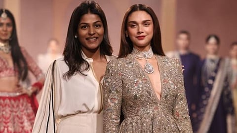 Jayanti Reddy with Aditi Rao Hydari (L to R)