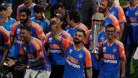 Glimpses from the Indian cricket team's Victory Parade 