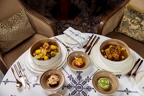 Dishes from the menu