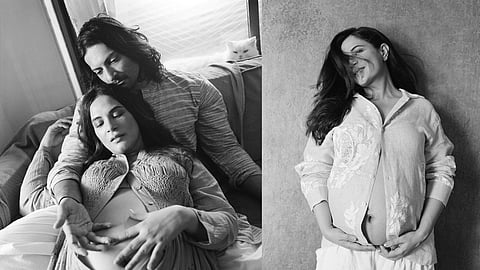 Ali Fazal and Richa Chadha (L); Richa (R)