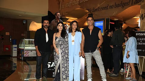 In frame: Suriya, Jyothika, Radhika and Akshay (L to R)