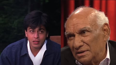In frame: Shah Rukh in Darr (L); Yash Chopra (R)