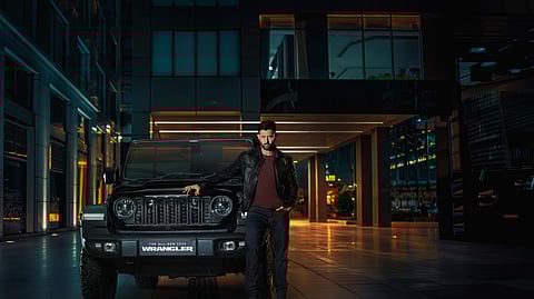 Hrithik with his Jeep Wrangler Rubicon