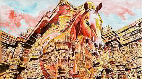 Dr Sushma Mahajan is a doctor and self –taught artist, whose works have been curated by Alka Pande for this exhibition