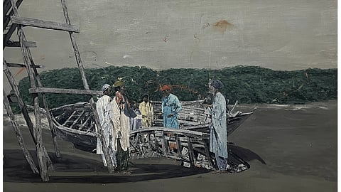 An art piece from the exhibit