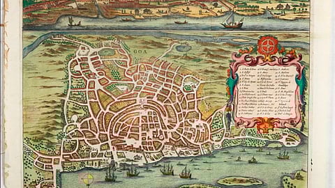 A map at the exhibition 