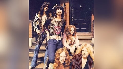 The band in a pic from 1970s