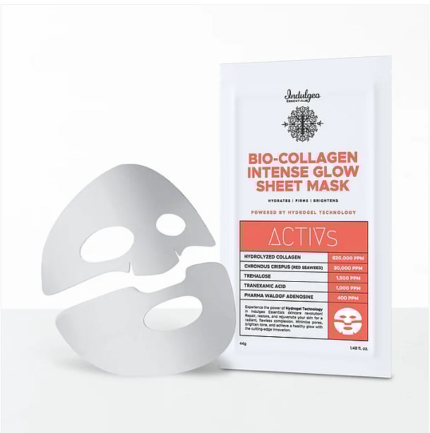 Indulgeo Essentials’s Bio Collagen Intense Glow Hydrating Overnight Sheet Mask