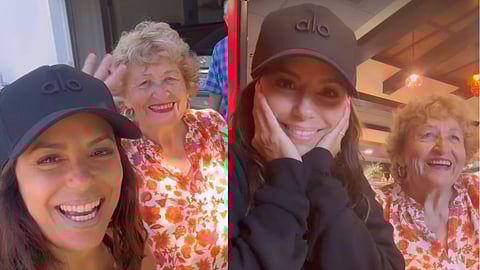 Eva Longoria with her mother