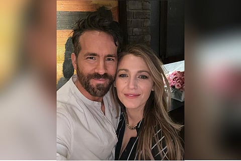 In Frame: Ryan Reynolds as Deadpool and Chris Evans as Johnny Storm in a BTS pic from 'Deadpool & Wolverine'