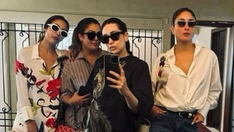Malaika Arora, Amrita Arora,Karisma Kapoor and Kareena Kapoor (L to R) 