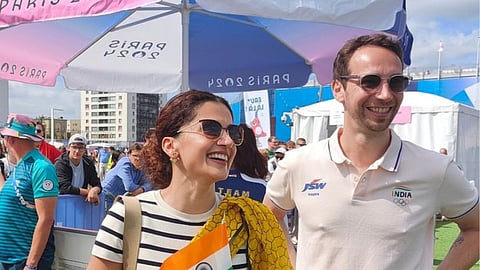 Taapsee Pannu, Mathias Boe (L to R)
