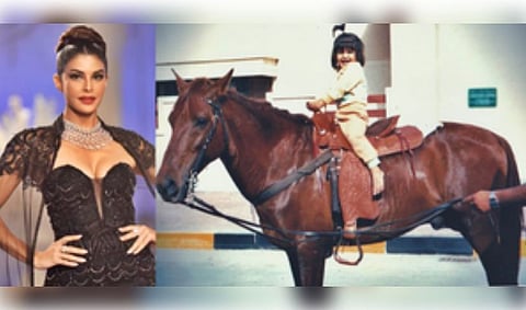 Jacqueline Fernandez shared this charming snapshot from her early years