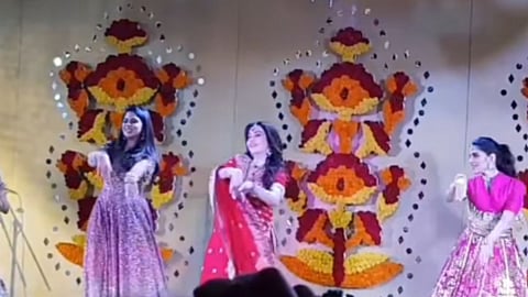 Nita Ambani, Isha Ambani and Shloka Mehta stun in ethnic outfits as they celebrate Janmashtami with a stunning performance