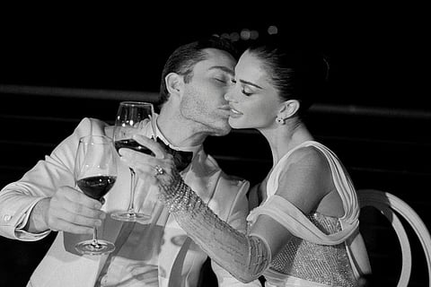 Ed Westwick and Amy Jackson