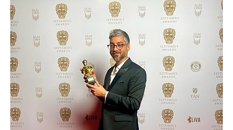 In Frame: Amit Sharma after receiving the award