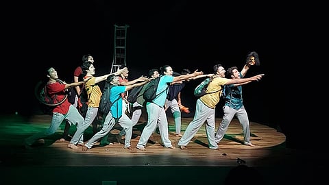 Scene from the play, The Selfish Giant