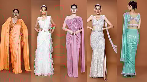 Neeta Lulla takes us through her latest edit of concept saris called 'Leher'