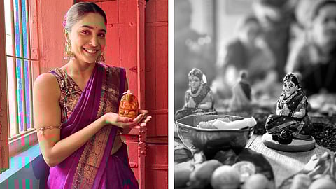 Sharvari Wagh kickstarts Ganesh Chaturthi celebration; brings ‘Gauri’ home