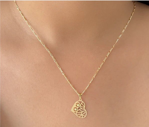 Abstract Heart Pendant by Starkle