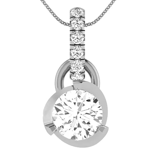DishiS Sterling Silver with Zirconia Reign Pendant