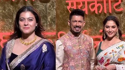 From Kajol to Madhuri Dixit, Bollywood celebs light up Ambani’s Ganesh Chaturthi celebrations in dazzling traditional outfits 
