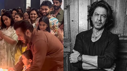 Salman Khan (L); SRK (R)