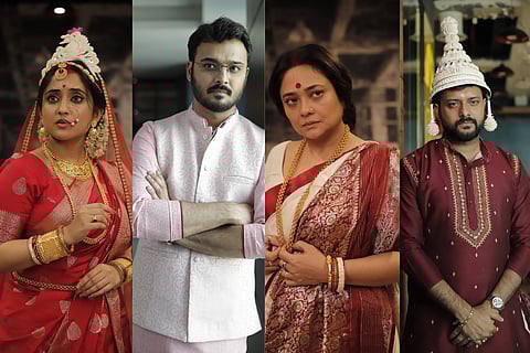 (L-R) Soumitrisha, Rajdeep,  Rupanjana and Indrasish