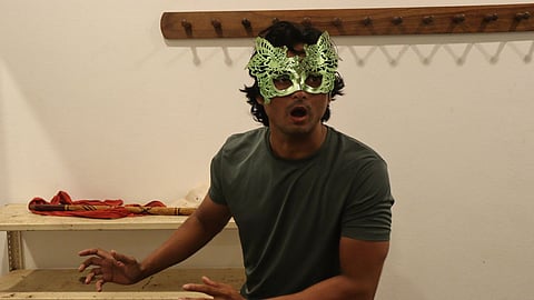 Umair Ahrar during the rehearsal