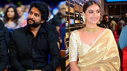 Nani (L), Keerthy Suresh (R)