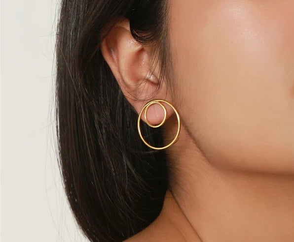 Dual Circle Earring