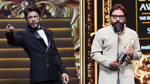 Shah Rukh Khan (L); Sandeep Reddy Vanga (R)