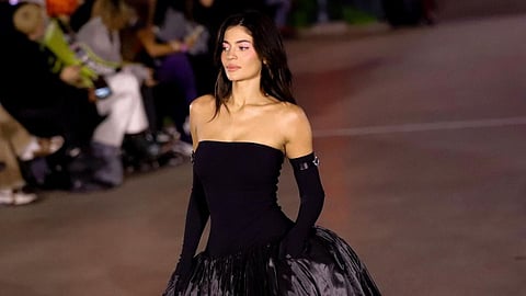 Paris Fashion Week 2024: Kylie Jenner’s fairytale moment in Coperni’s gothic-royal black gown