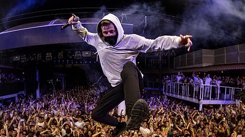 In frame: Alan in his element