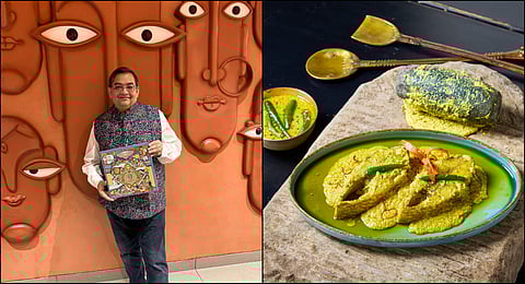 6 Ballygunge Place Co-owner Aninda Palit. Hilsa in mustard gravy (R)