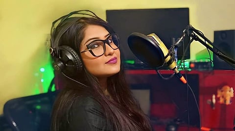 In frame: Soumita Saha