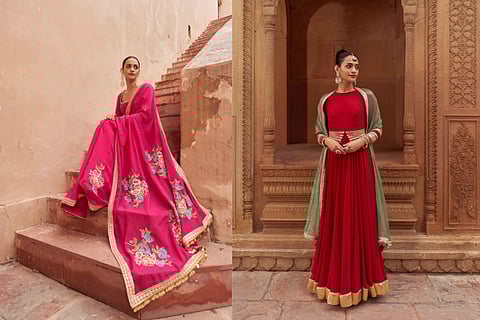 Stunning saris for the season