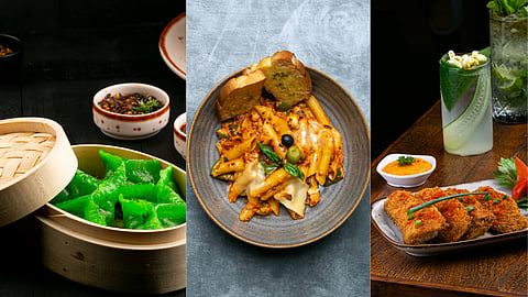 Assorted dishes from the available menu 